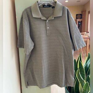 Bugatchi Men’s 100% Cotton Polo Light Army Green Large